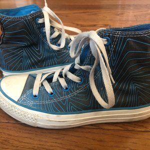 Blue Rubber Design Converse